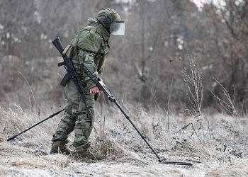 روسی اسپیشل فورسز نے لوگوں کے باغات میں 80 سے زیادہ یوکرائنی بارودی سرنگوں کو غیر جانبدار کردیا